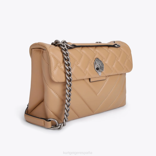 Kurt Geiger mujer londres cuero kensington 2LPR47 | bolsas camello